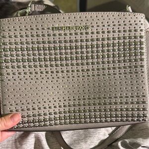 Michael Kors Gray Studded Women's Bag